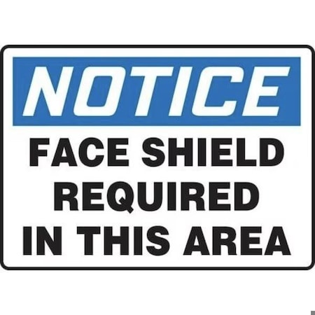 Accuform OSHA NOTICE SAFETY SIGN FACE SHIELD MPPE864XV MPPE864XV
